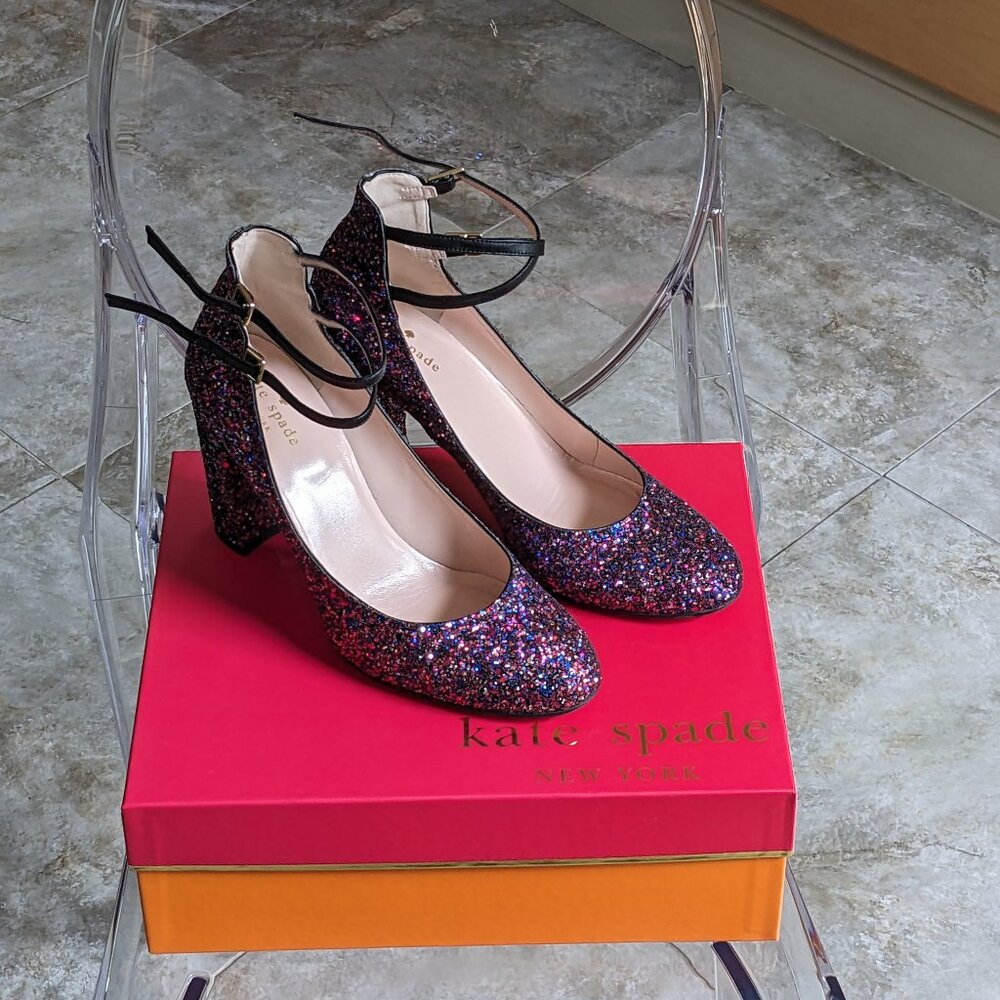 Kate Spade Baneera Heels - Size 9 - Glitter Galore!